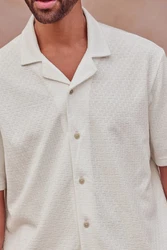 Next Kurzarmhemd Jersey-Hemd Beige/Weiß/Rot/Schwarz/Khaki/Creme/Hellgrün