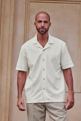 Next Kurzarmhemd Jersey-Hemd Beige/Weiß/Rot/Schwarz/Khaki/Creme/Hellgrün