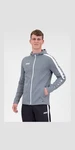 Jako Kapuzensweatshirt Kapuzenjacke Power steingrau