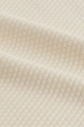 Next Sweatshirt Strukturiertes Premium-Sweatshirt mit Rundhals Khaki/Beige/Weiß