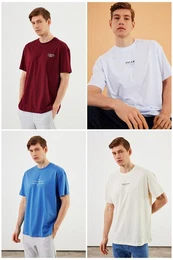 Oversize-Shirt Herren T-Shirt: Trendige Urban Streetwear fr lssige Styles (4-tlg) mit individuellem Print