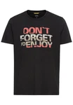 camel active T-Shirt Schwarz/Mischfarben/Grau