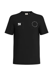 s.Oliver Kurzarmshirt T-Shirt Schwarz/Türkis