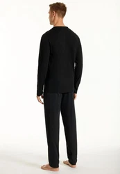 uncover by SCHIESSER Pyjama Basic Set V-Ausschnitt 