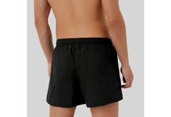 Emporio Armani Badeshorts Mid Boxer Beachwear Schwarz/Dunkelgrün