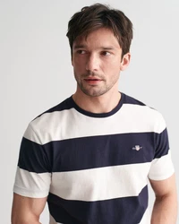 Gant T-Shirt BAR STRIPE T-SHIRT Weiß