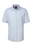 OLYMP Kurzarmhemd Casual Hellblau/Blau
