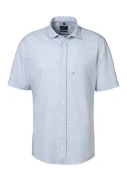 Kurzarmhemd Casual melierte Optik