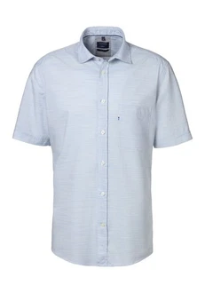 OLYMP Kurzarmhemd Casual Hellblau/Blau