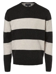 Andrew James Strickpullover Grau/Dunkelgrau/Creme/Schwarz/Rot/Braun