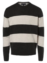 Andrew James Strickpullover Grau/Dunkelgrau/Creme/Schwarz/Rot/Braun