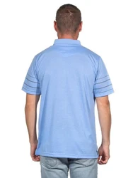 EloModa Poloshirt Herren Polo-Hemd Blau/Hellblau