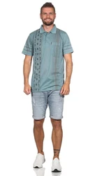 EloModa Poloshirt Herren Polo-Hemd Blau/Hellblau/Grau/Grün