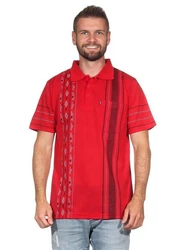 EloModa Poloshirt Herren Polo-Hemd Rot