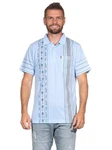 EloModa Poloshirt Herren Polo-Hemd Hellblau/Blau