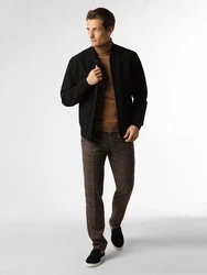 Finshley & Harding Stoffhose Dylan Khaki/Dunkelbraun/Braun/Grau/Bordeaux