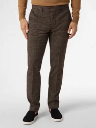 Finshley & Harding Stoffhose Dylan Khaki/Dunkelbraun/Braun/Grau/Bordeaux