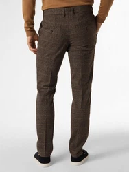 Finshley & Harding Stoffhose Dylan Khaki/Dunkelbraun/Braun/Grau/Bordeaux