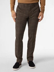 Finshley & Harding Stoffhose Dylan Khaki/Dunkelbraun/Braun/Grau/Bordeaux