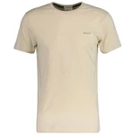 GANT Herren T-Shirt - CONTRAST LOGO Khaki/Beige
