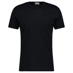 GANT Herren T-Shirt - CONTRAST LOGO Schwarz