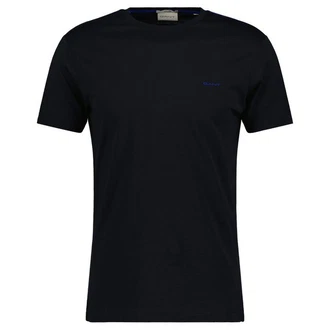 GANT Herren T-Shirt - CONTRAST LOGO Schwarz GANT Herren T-Shirt - CONTRAST LOGO Schwarz