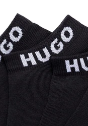 HUGO Freizeitsocken 3P AS UNI CC mit Logostickerei Rosa/Rot/Schwarz/Braun