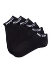 HUGO Freizeitsocken 3P AS UNI CC mit Logostickerei Rosa/Rot/Schwarz/Braun