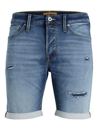 Shorts Herren Jeans-Shorts JjiRick Bermuda kurze Hose Destroyed