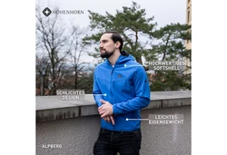 Hhenhorn Softshelljacke Alpberg Herren Jacke Outdoor 