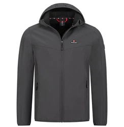 Hhenhorn Softshelljacke Alpberg Herren Jacke Outdoor Dunkelgrau/Grau