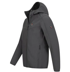 Hhenhorn Softshelljacke Alpberg Herren Jacke Outdoor Dunkelgrau/Grau