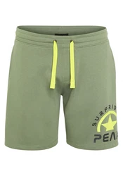 Chiemsee Shorts mit SURF RIDERS PEAK Druck (1) Dunkelgrün/Neonfarben
