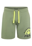 Chiemsee Shorts mit SURF RIDERS PEAK Druck (1) Dunkelgrün/Neonfarben
