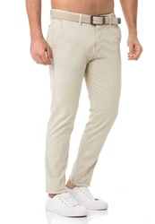 Redbridge Chinohose mit Gürtel  Khaki/Beige