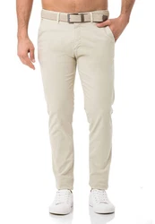 Redbridge Chinohose mit Gürtel  Khaki/Beige