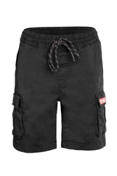 Manufaktur13 Cargoshorts Schwarz/Khaki/Dunkelgrau