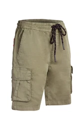 Manufaktur13 Cargoshorts Dunkelgrün/Khaki