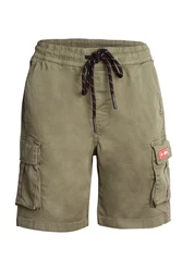 Manufaktur13 Cargoshorts Dunkelgrün/Khaki