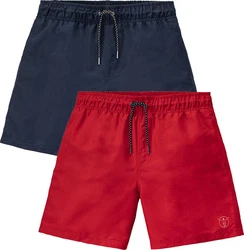 Chiemsee Bermudas mit elastischem Bund Rot/Dunkelblau/Dunkelrot