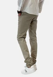 Elara Chinohose Slim Fit Khaki/Weiß/Beige