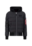 Alpha Industries Bomberjacke MA-1 ZH Puffer FD Schwarz/Grau