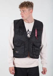 Alpha Industries Blouson Utility Vest Schwarz/Orange/Dunkelblau/Dunkelgrau