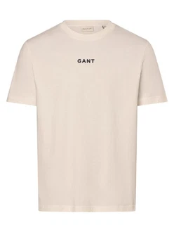 Gant T-Shirt Style CONTRAST SMALL LOGO TSHIRT Khaki/Grau/Braun