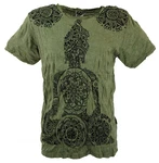 Guru-Shop T-Shirt Sure Herren T-Shirt Mandala Buddha oliv