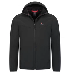Hhenhorn Softshelljacke Alpberg Herren Jacke Outdoor Schwarz/Dunkelgrau/Grau