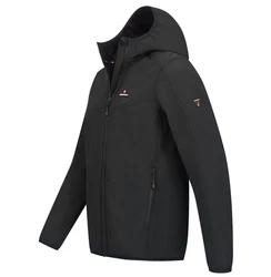 Hhenhorn Softshelljacke Alpberg Herren Jacke Outdoor Schwarz/Dunkelgrau/Grau