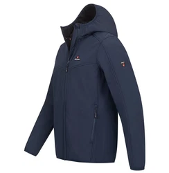Hhenhorn Softshelljacke Alpberg Herren Jacke Outdoor Dunkelblau/Hellblau/Blau