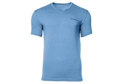 Emporio Armani Herren T-Shirt 2er Pack CORE LOGOBAND V-Neck Marine/Hellblau