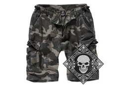 Brandit Cargoshorts Cargo Shorts kurze Hose Khaki/Dunkelgrün/Grau/Dunkelgrau